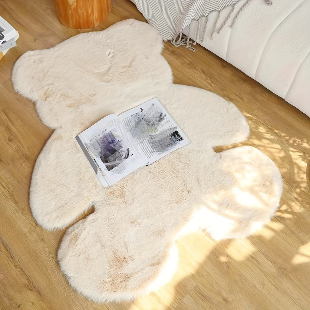 Mjuk Björnmatta i Faux Fur