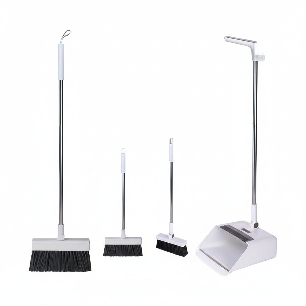 4-i-1 Hopfällbart Sop- och Skräpset – Smidigt och Multifunktionellt