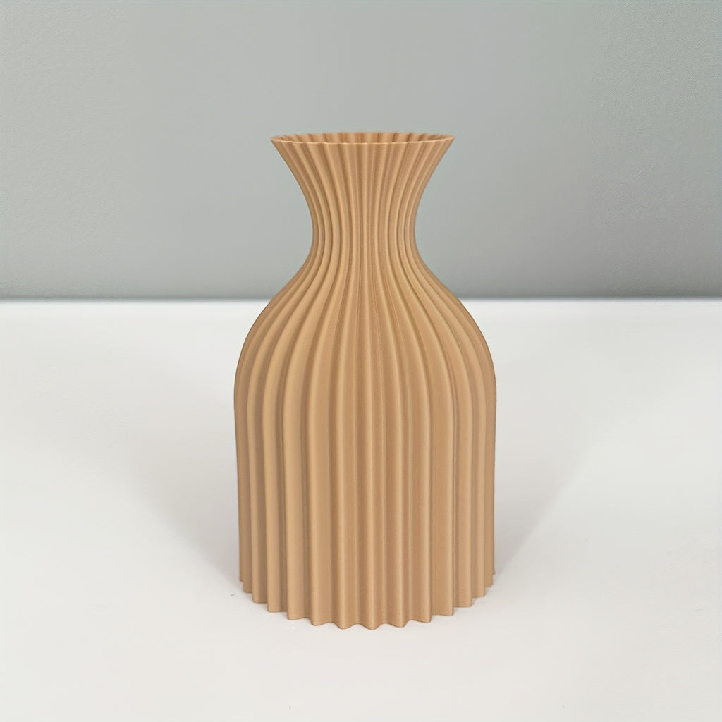 Modern Ribbad Plastvas – Matt Boho-design