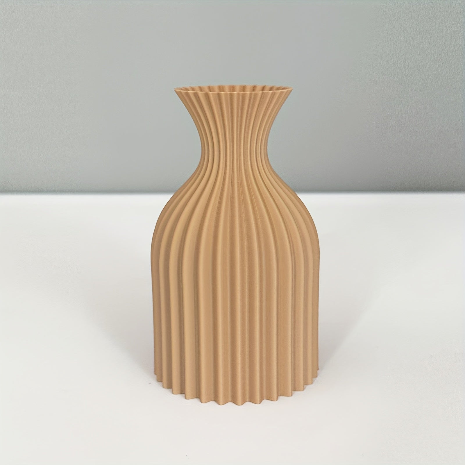 Modern Ribbad Plastvas – Matt Boho-design
