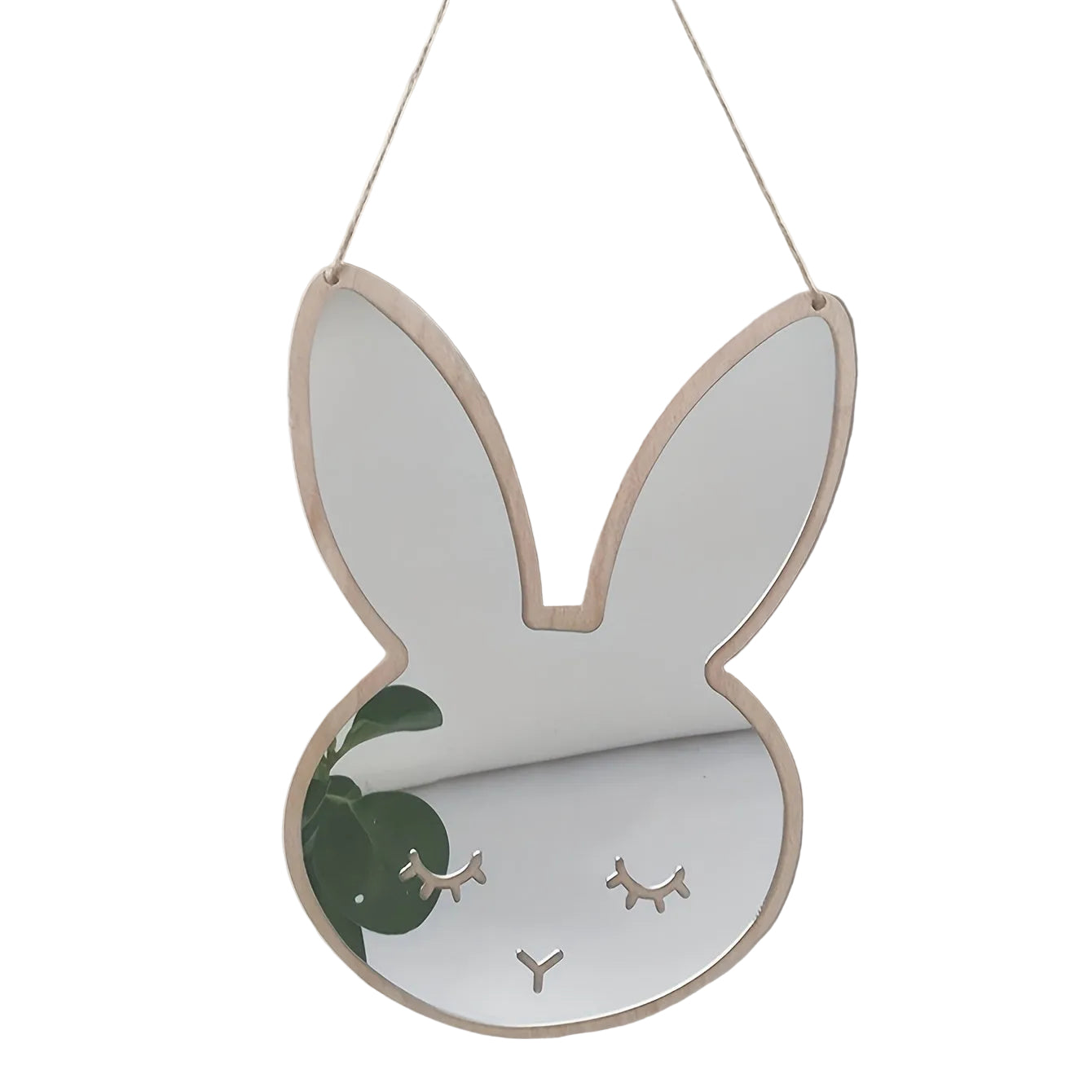 Kaninspegel – Säker väggdekoration i akryl och trä