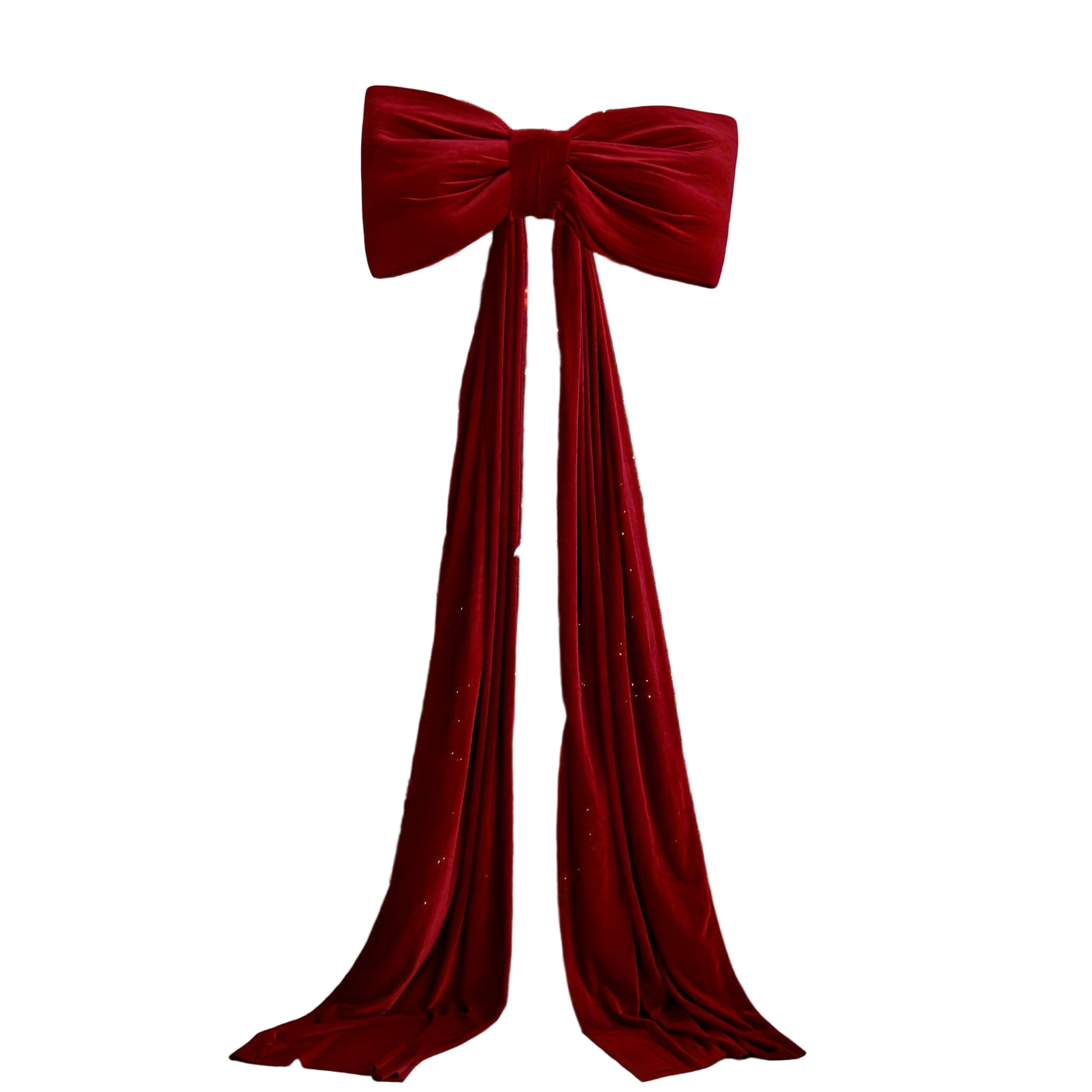 Stor Lyxig Julrosett i Plysch – Elegant Dekoration för Gran & Hem