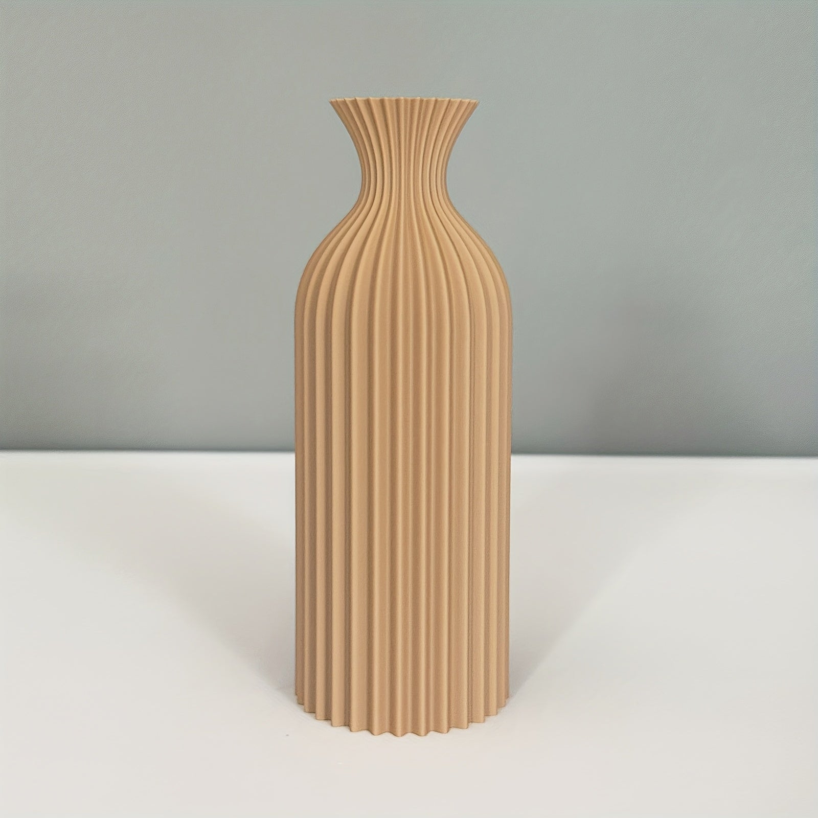 Modern Ribbad Plastvas – Matt Boho-design