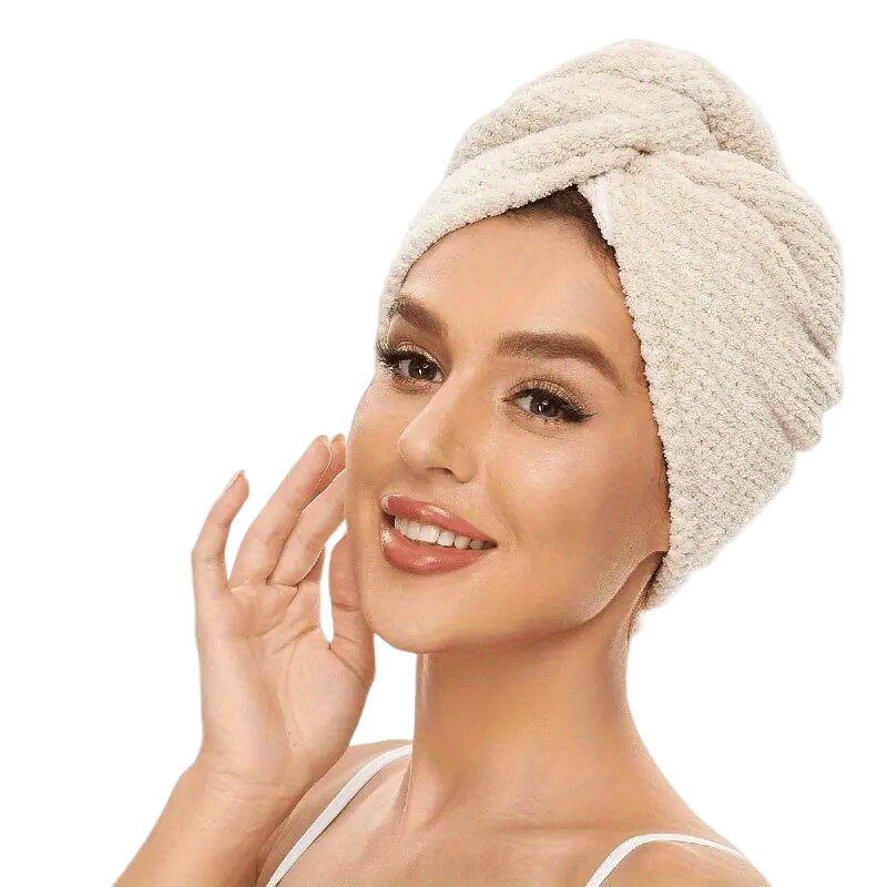 2-pack Mikrofiber Hårhanddukar - mikrofiberhandduk som förändrar din rutin