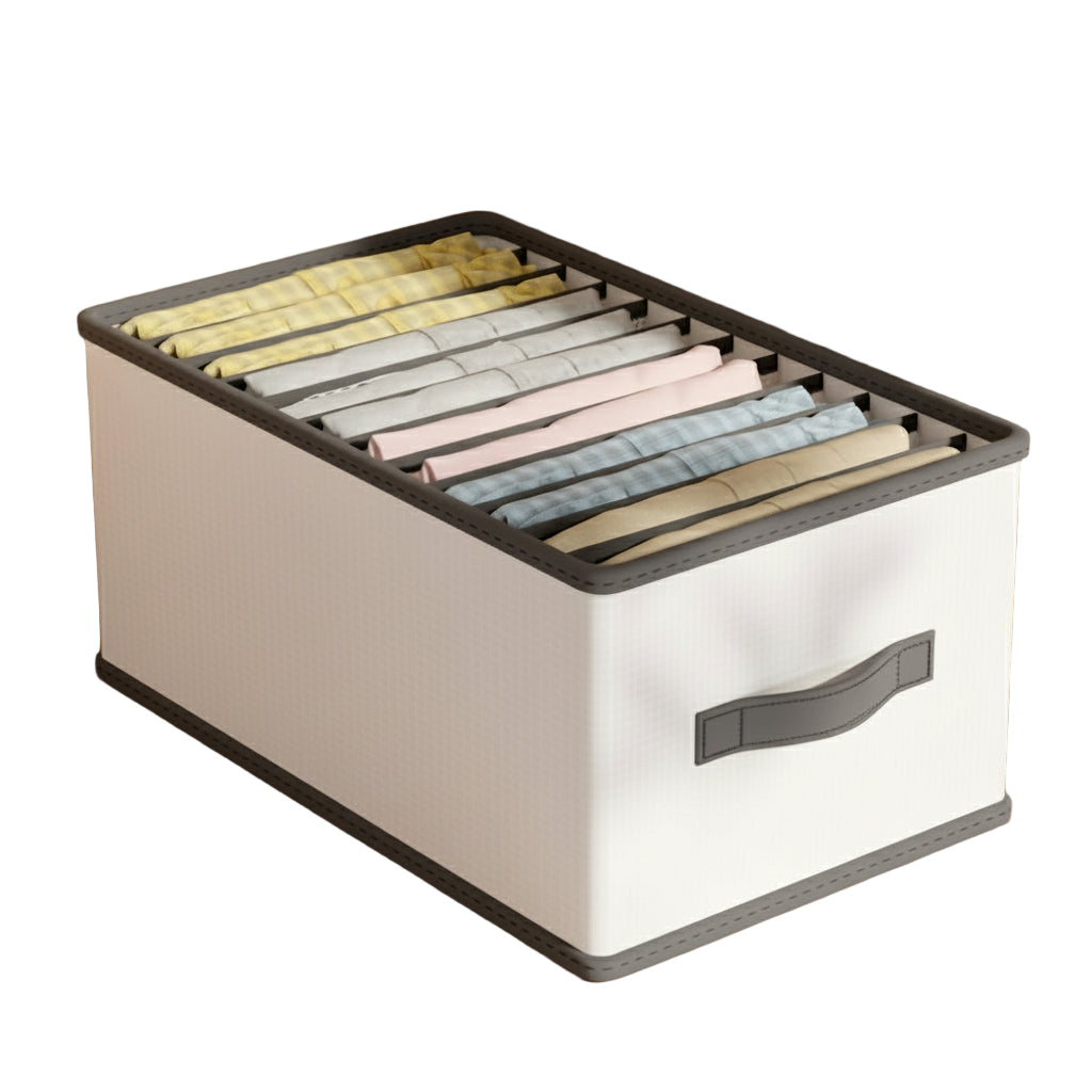 Vikbar förvaringslåda – smart organisering på hyllan