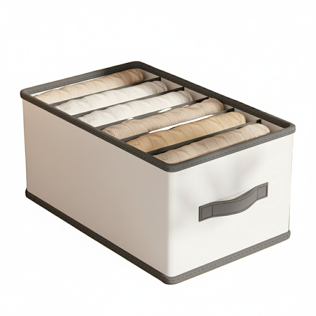 Vikbar förvaringslåda – smart organisering på hyllan