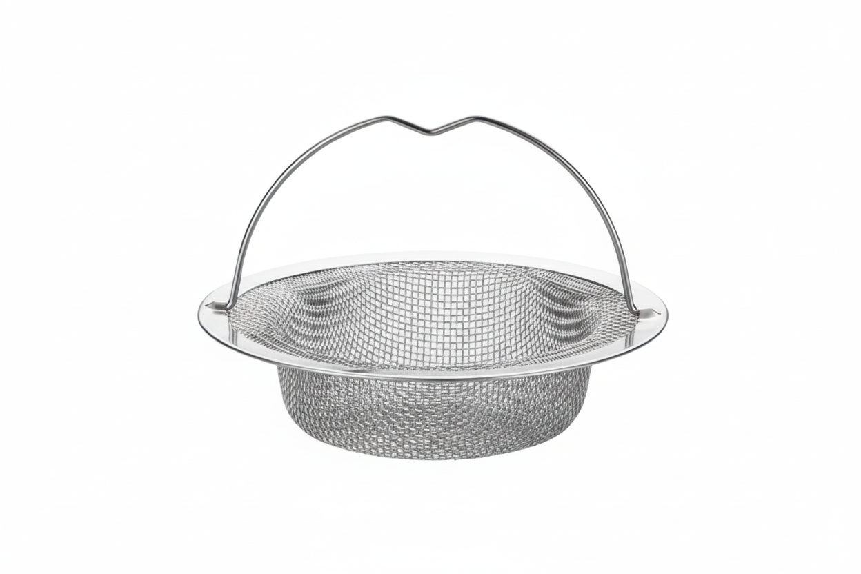 Diskbänksil i Rostfritt Stål 2 st – Stoppar Smuts & Hår Effektivt