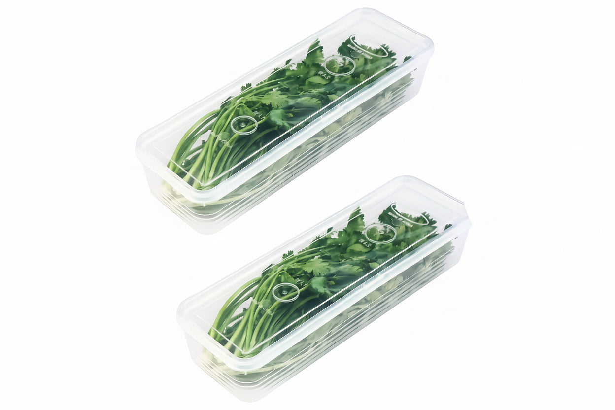 Stapelbar och Transparent Kylskåpsförvaring