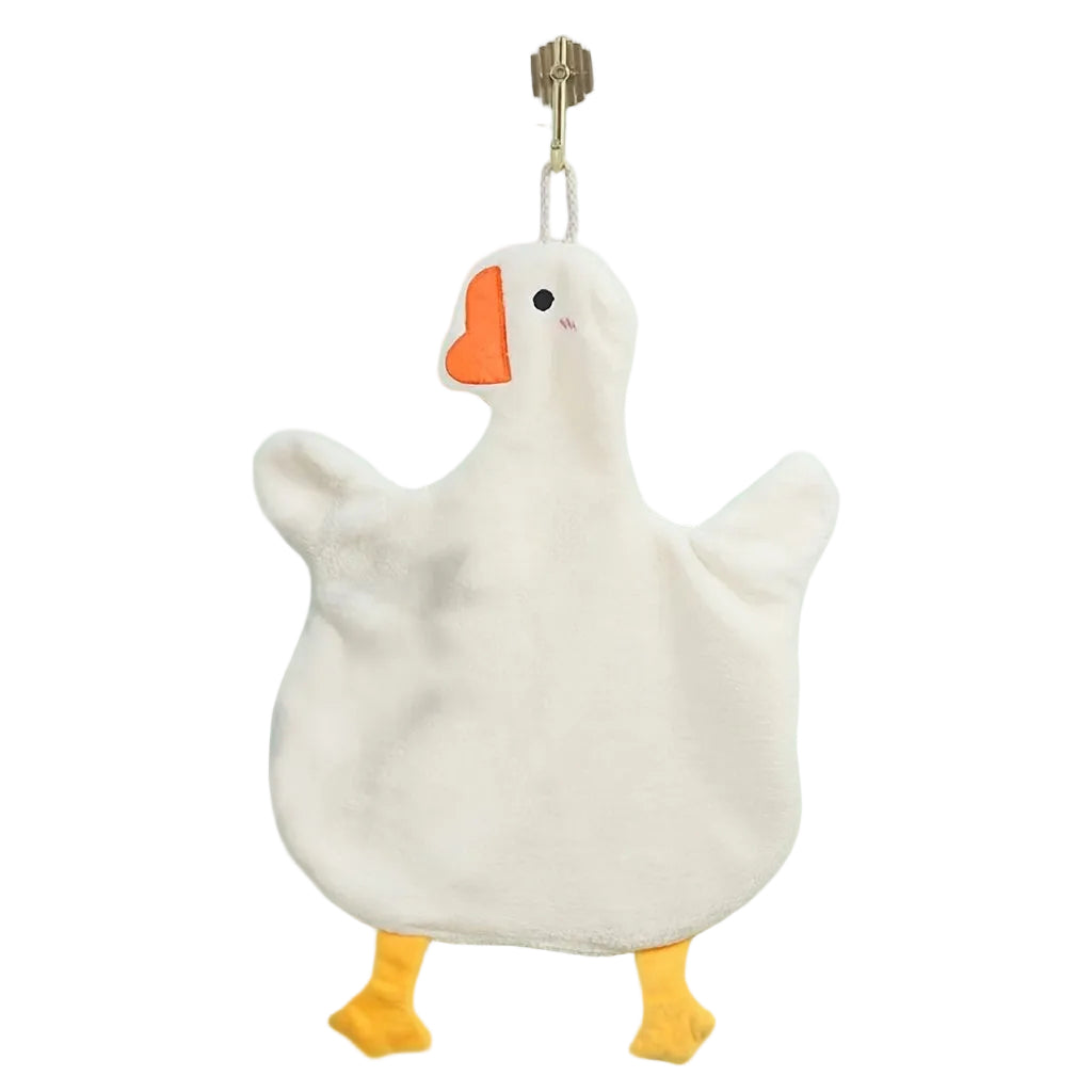 Vit Anka Handhandduk – Snabbtorkande & Superabsorberande