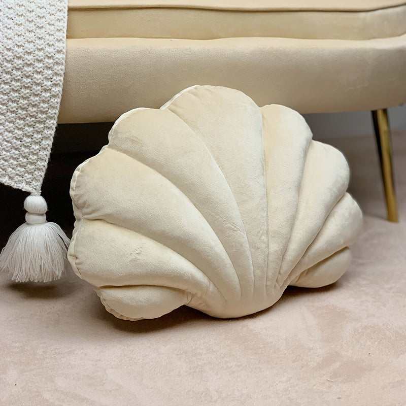 Snäckformad kudde i Beige