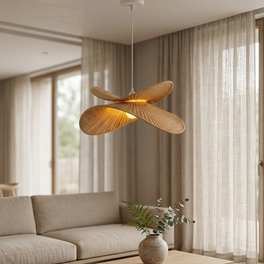 Flätad Lampskärm – Organisk Bladdesign