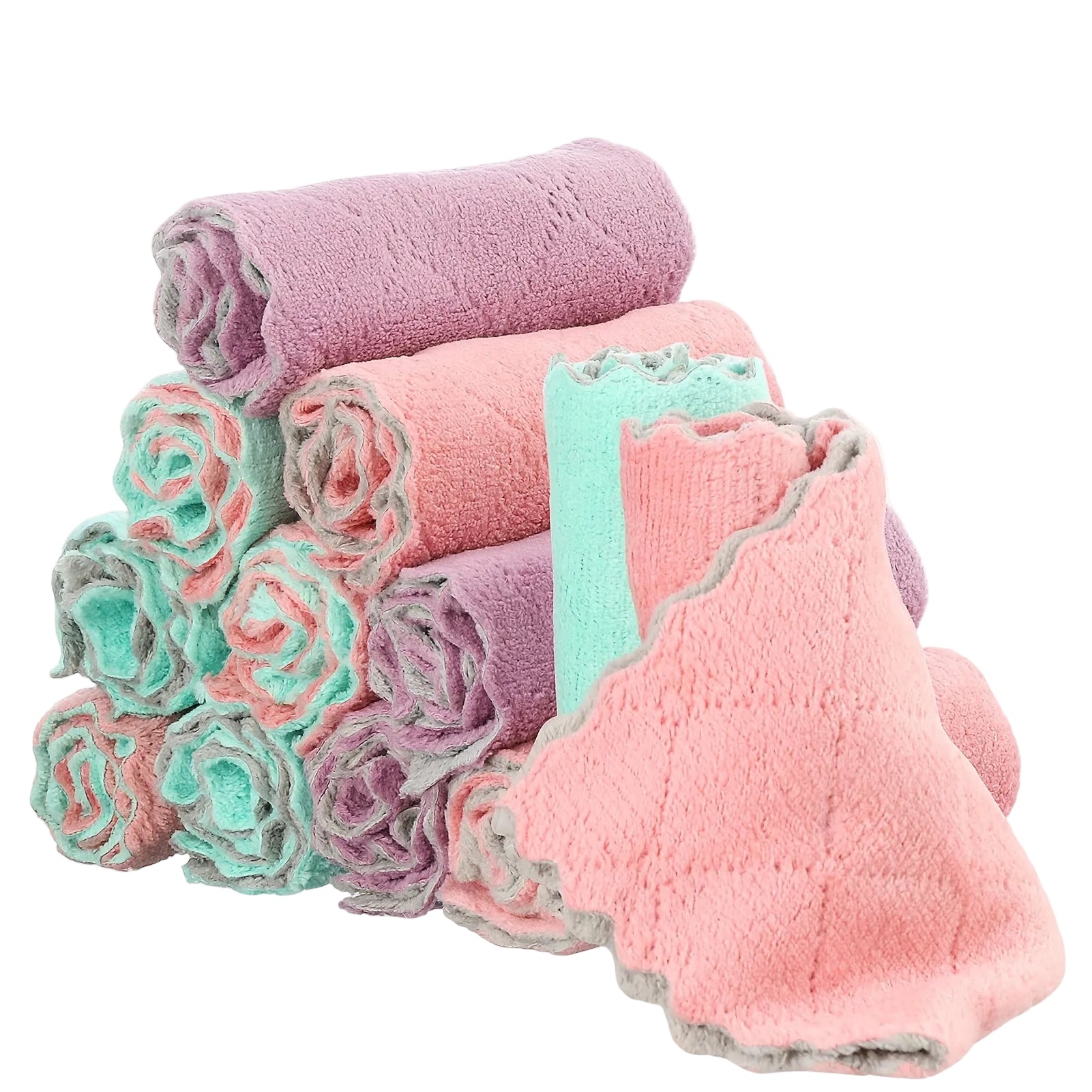 Mikrofiber Disktrasor – 12-pack Dubbelsidiga & Extra Absorberande