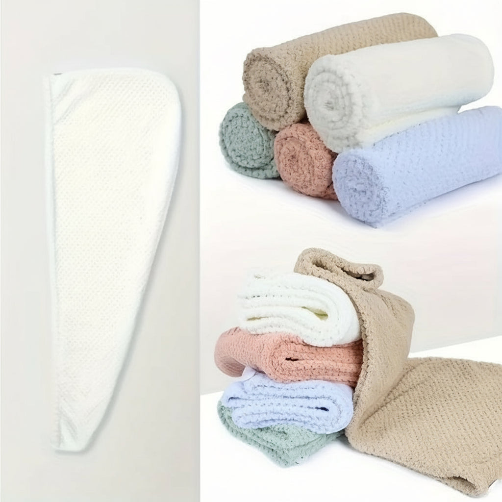 2-pack Mikrofiber Hårhanddukar - mikrofiberhandduk som förändrar din rutin