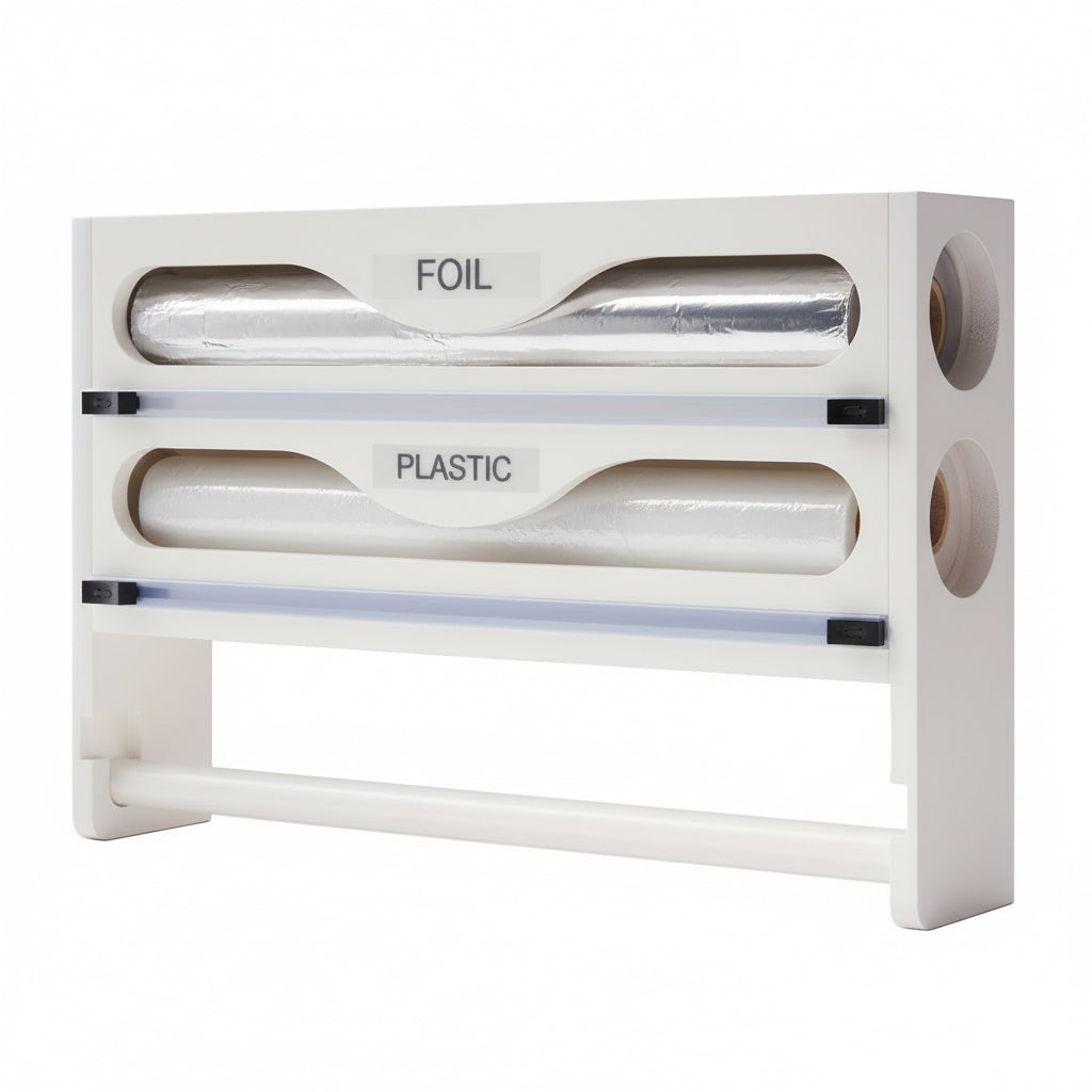 Plastfoliehållare - Praktisk Förvaring för Folie, Papper och Småsaker