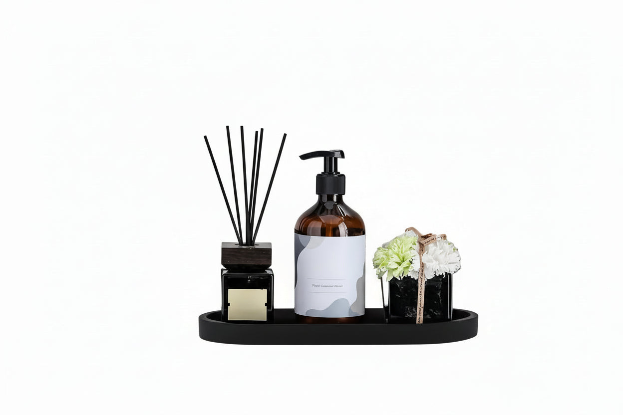 Mångfunktionell Silikonbricka för Badrum, Smink, Parfym, Smycken & Köksbänk