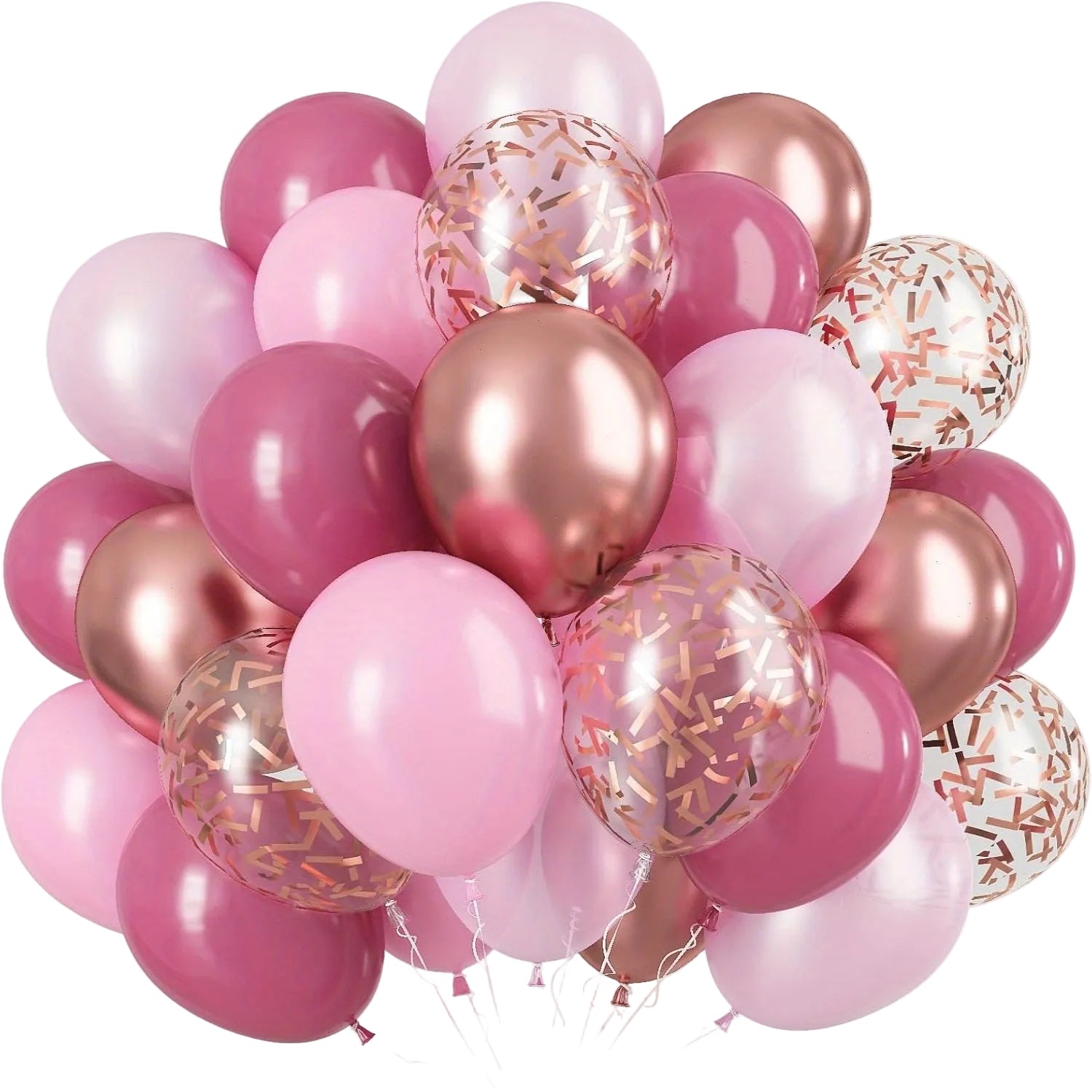Exklusivt ballongset i Rosa (30 st)