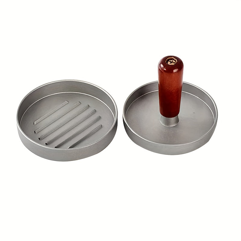 Hamburgerpress i gjuten aluminium