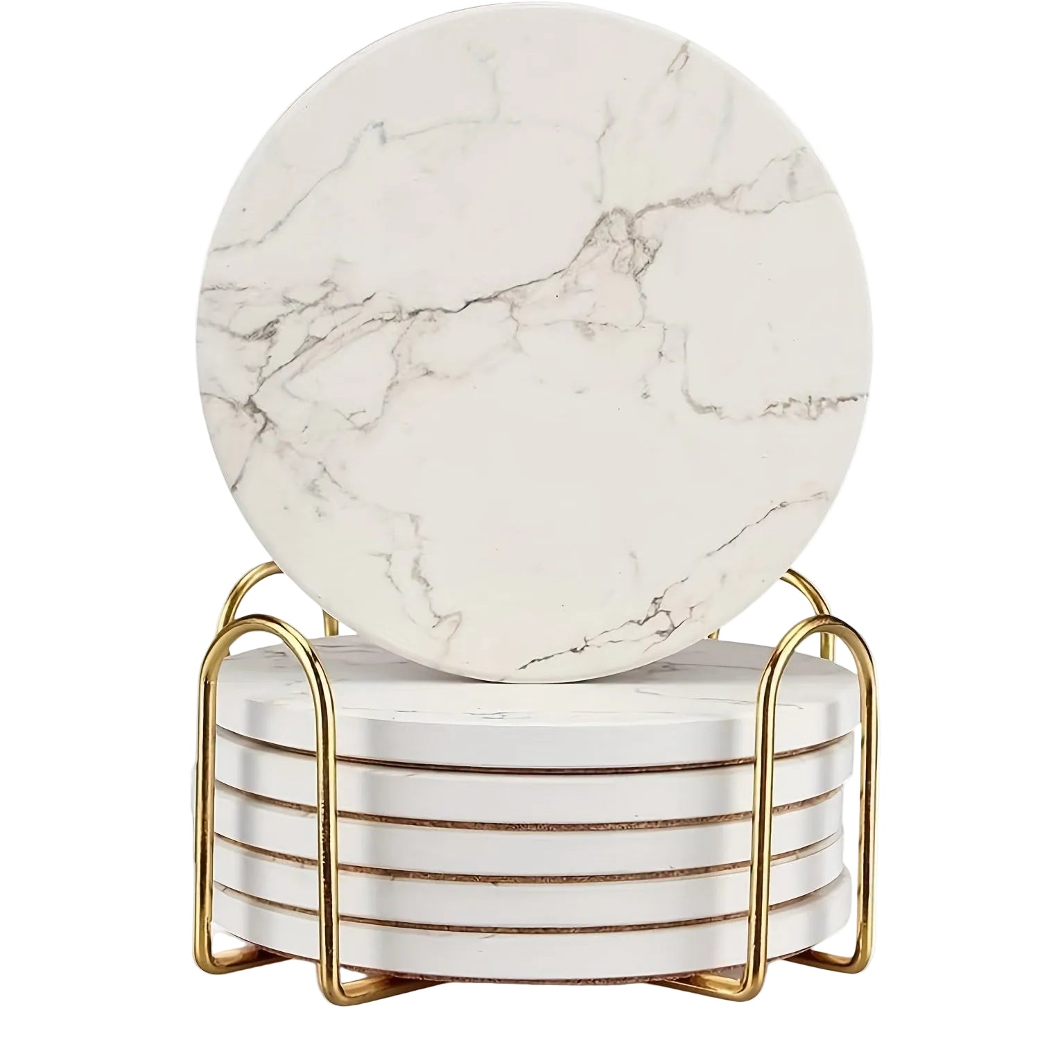 Keramikunderlägg i Marmorlook – Stilrent Skydd för Ditt Bord