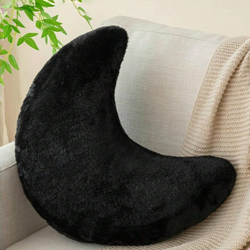 Svart Månkudde för säng och soffa