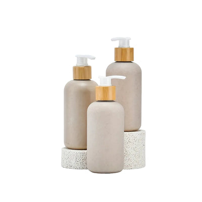 Eleganta Pumpflaskor i Beige – 3-pack