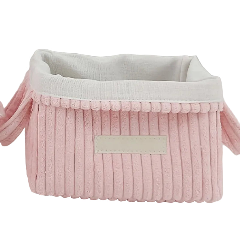 Rosa Förvaringskorgar med Handtag – Rymlig & Mångsidig Organizer