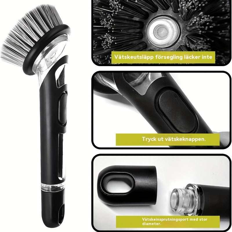 Diskborste med Tvåldispenser - Effektiv Diskning