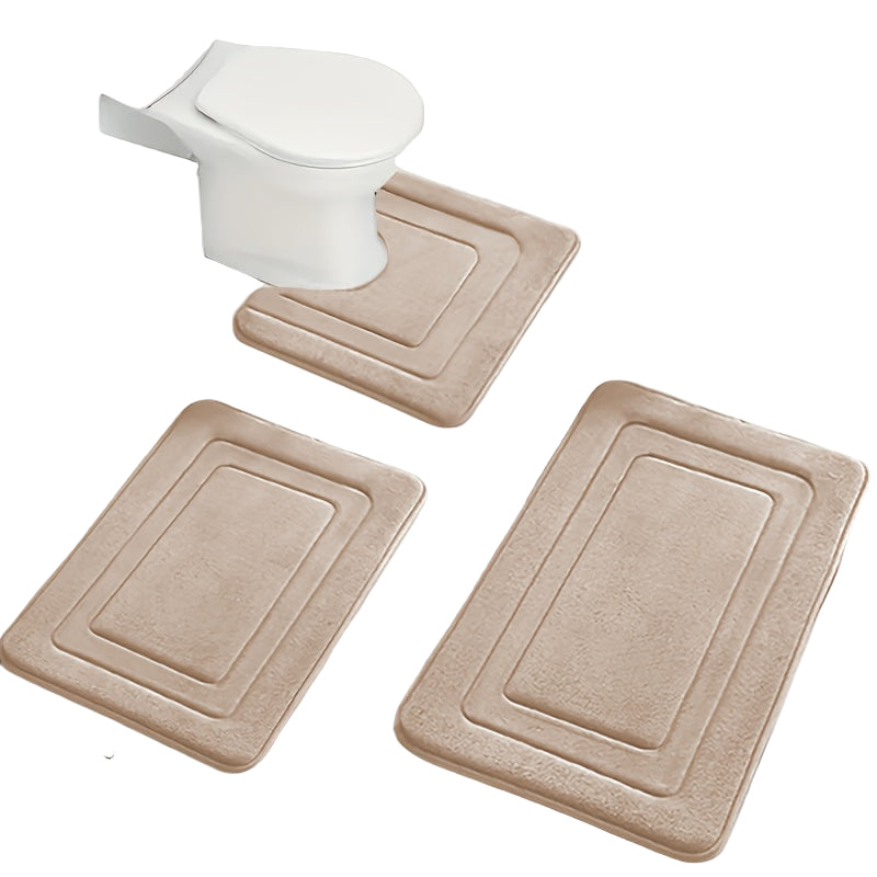 3-pack Halkfria Badrumsmattor – Mjuka & Absorberande