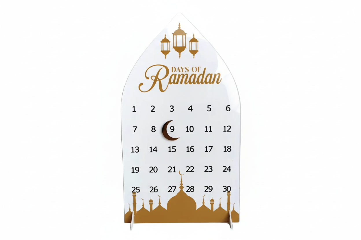 Ramadan Nedräkningskalender i Trä – 30 Dagar av Förväntan & Tradition