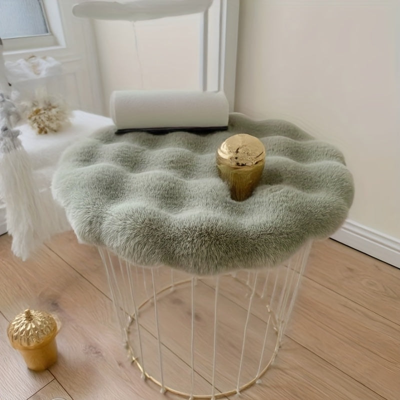 Fluffig Rund Plyschkudde – Självvärmande Komfort för Hem & Husdjur