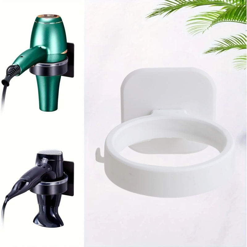 Väggmonterad Hårtorkhållare utan Borrning – Smart Badrumsorganizer