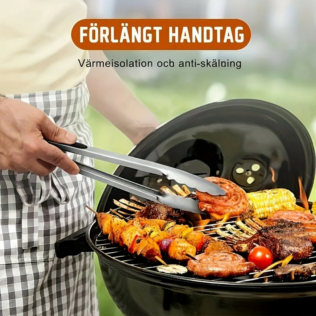 Köks- och grilltång i rostfritt stål