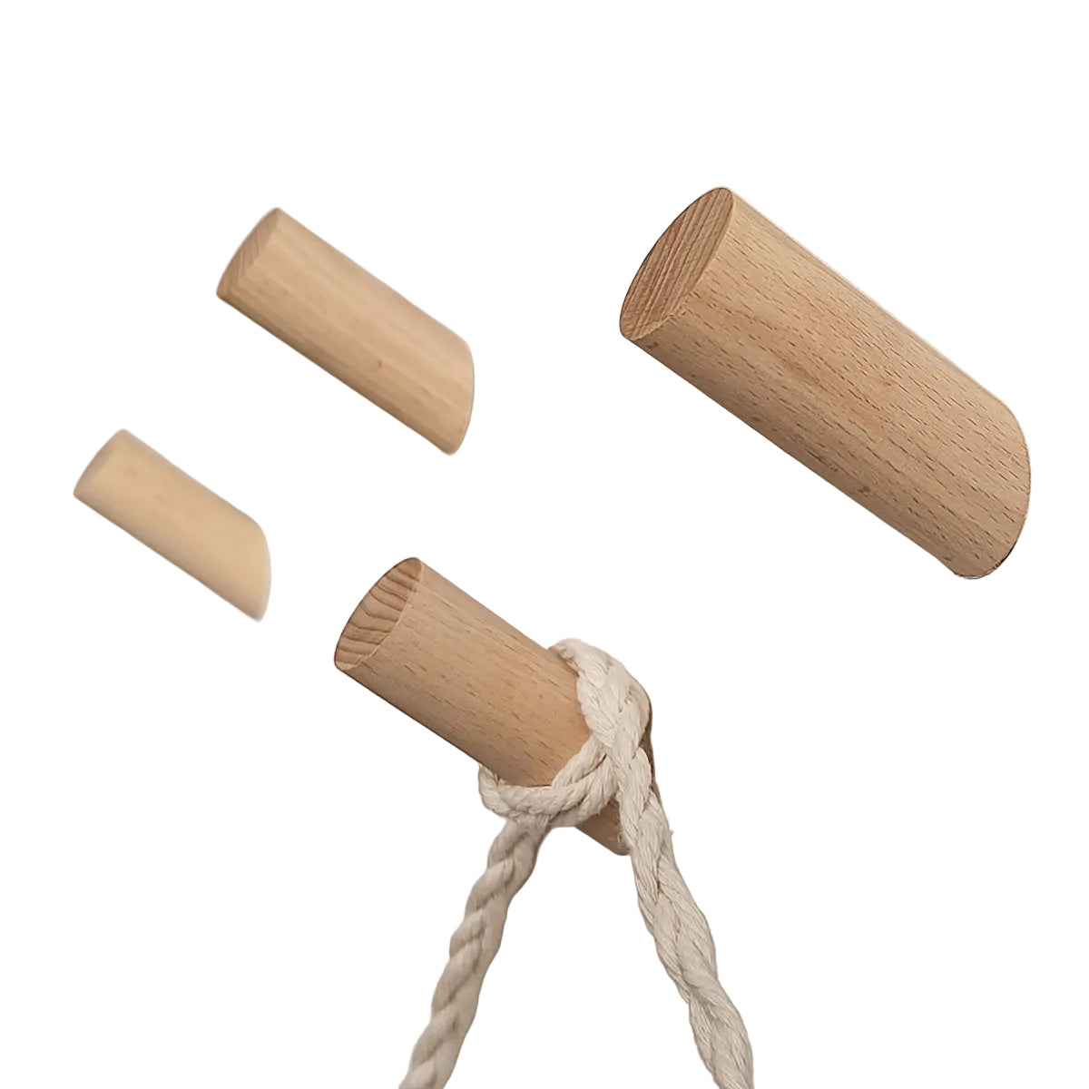 Väggkrok i Ljust Trä (Beige)
