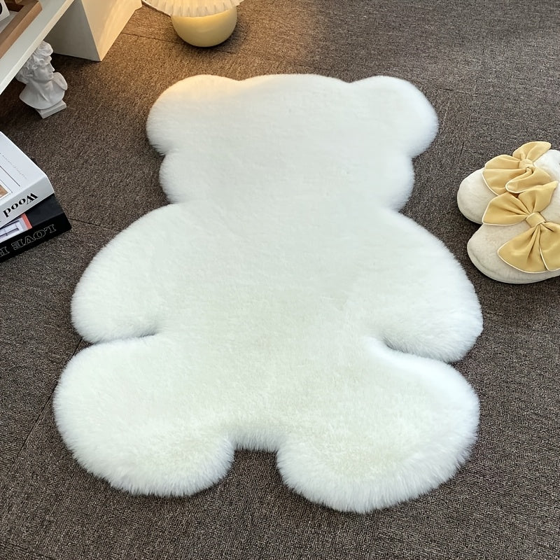 Mjuk Björnmatta i Faux Fur