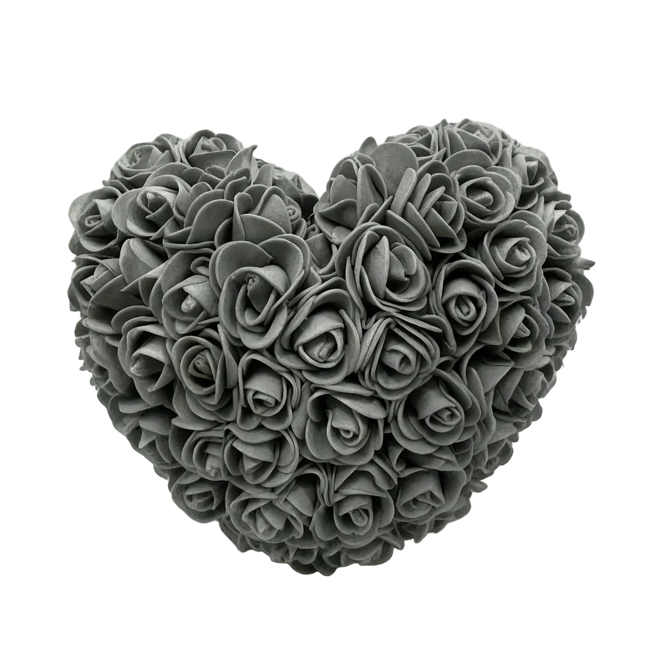 Hjärtformad Konstgjord Grå Rosbukett – En Tidlös Gåva som Varar