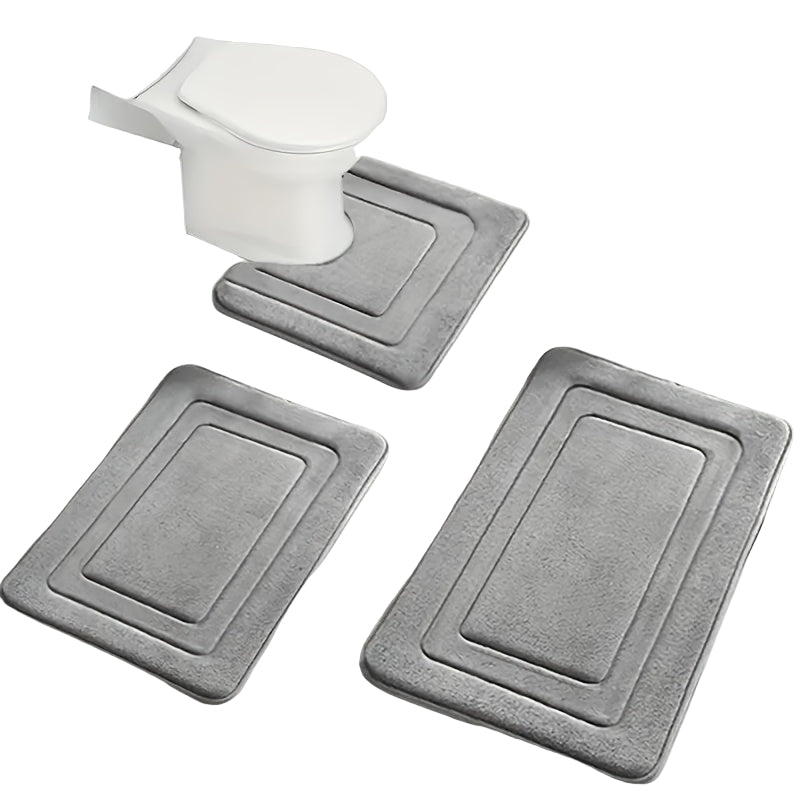 3-pack Halkfria Badrumsmattor – Mjuka & Absorberande
