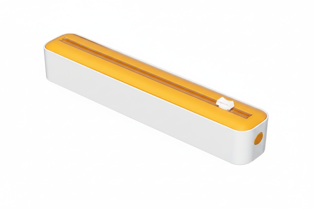 Elegant 2-i-1 dispenser för plast- och aluminiumfolie