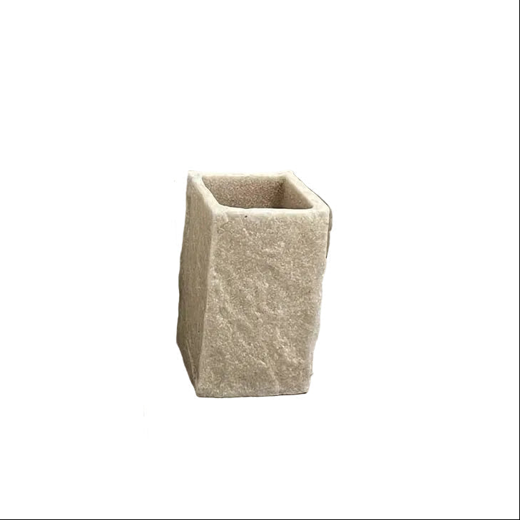 Badrumsset i Beige Stenlook