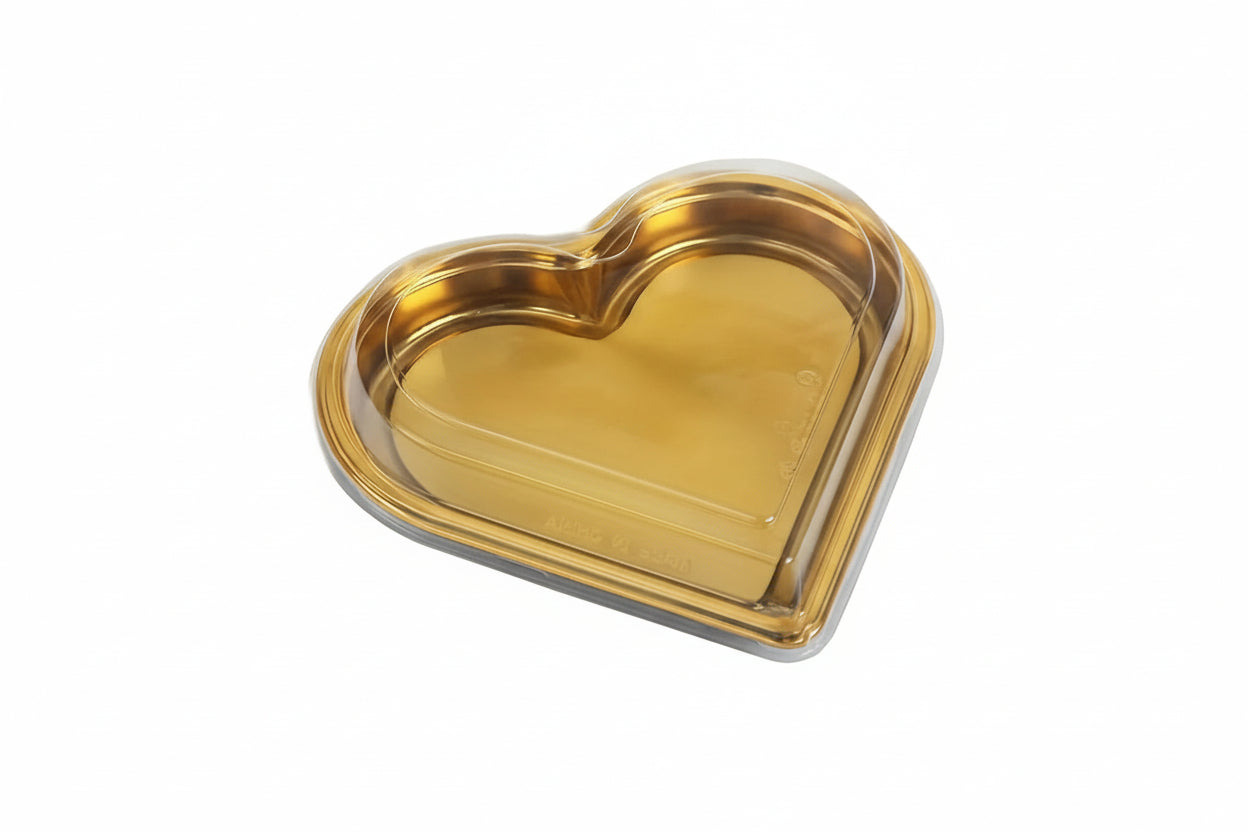 Exklusiva Hjärtformade Fruktlådor med Guldkant – Perfekt för Nyår, Bröllop och Alla Hjärtans Dag