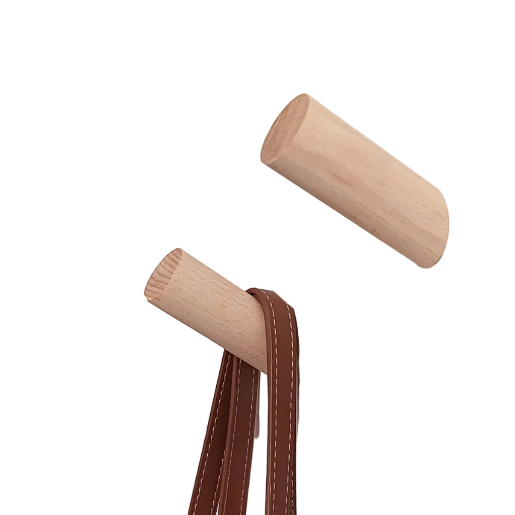 Väggkrok i Ljust Trä (Beige)