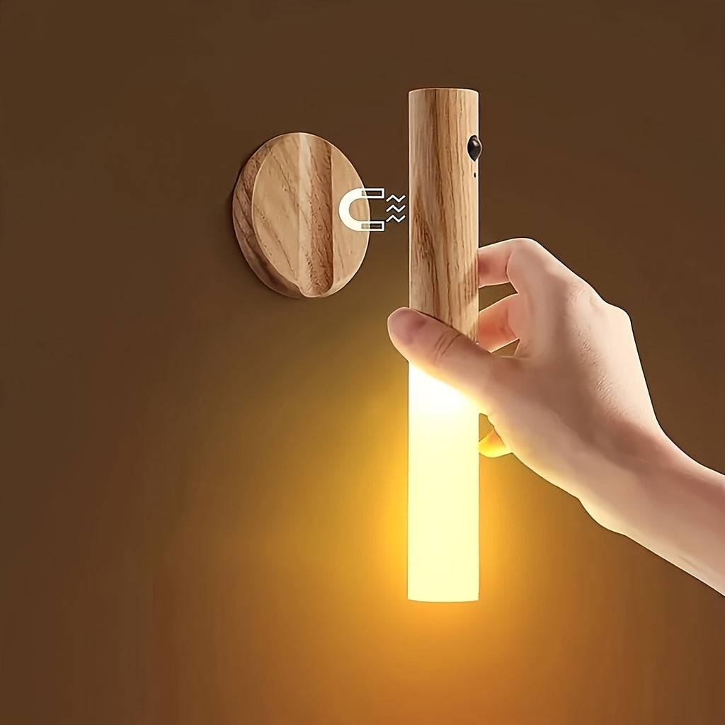 Magnetisk LED vägglampa med Rörelsesensor – Trådlös & Uppladdningsbar