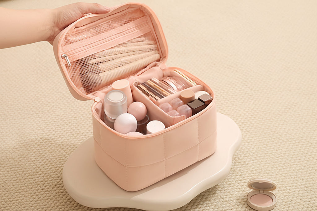 Rosa Organiseringsväska för Smink & Tillbehör