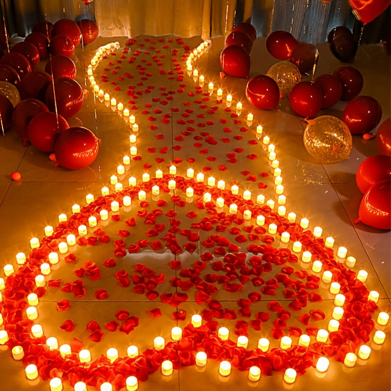 Röda Rosblad 1200st – Perfekt för Romantik & Alla Hjärtans Dag