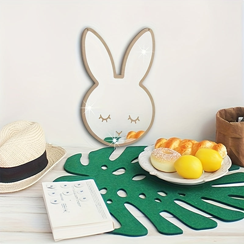 Kaninspegel – Säker väggdekoration i akryl och trä