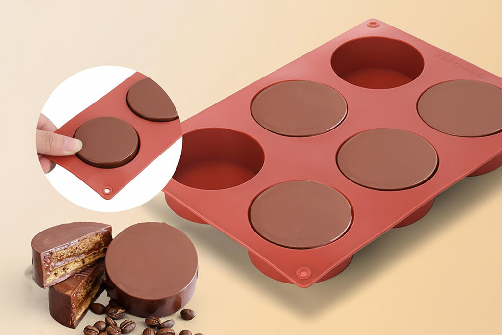 Bakform för Desserts – Perfekta Mini-kakor & Choklad (6 hål)