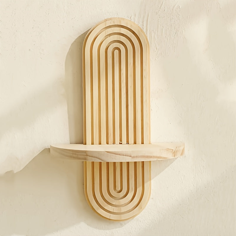 Dekorativ träväggshylla för ett harmoniskt hem