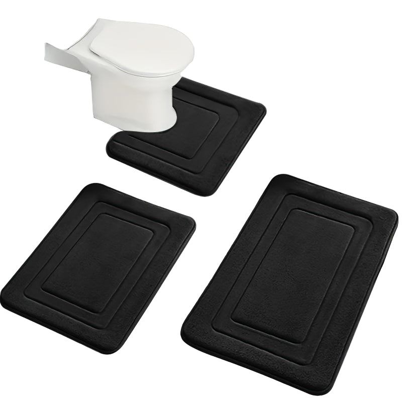 3-pack Halkfria Badrumsmattor – Mjuka & Absorberande