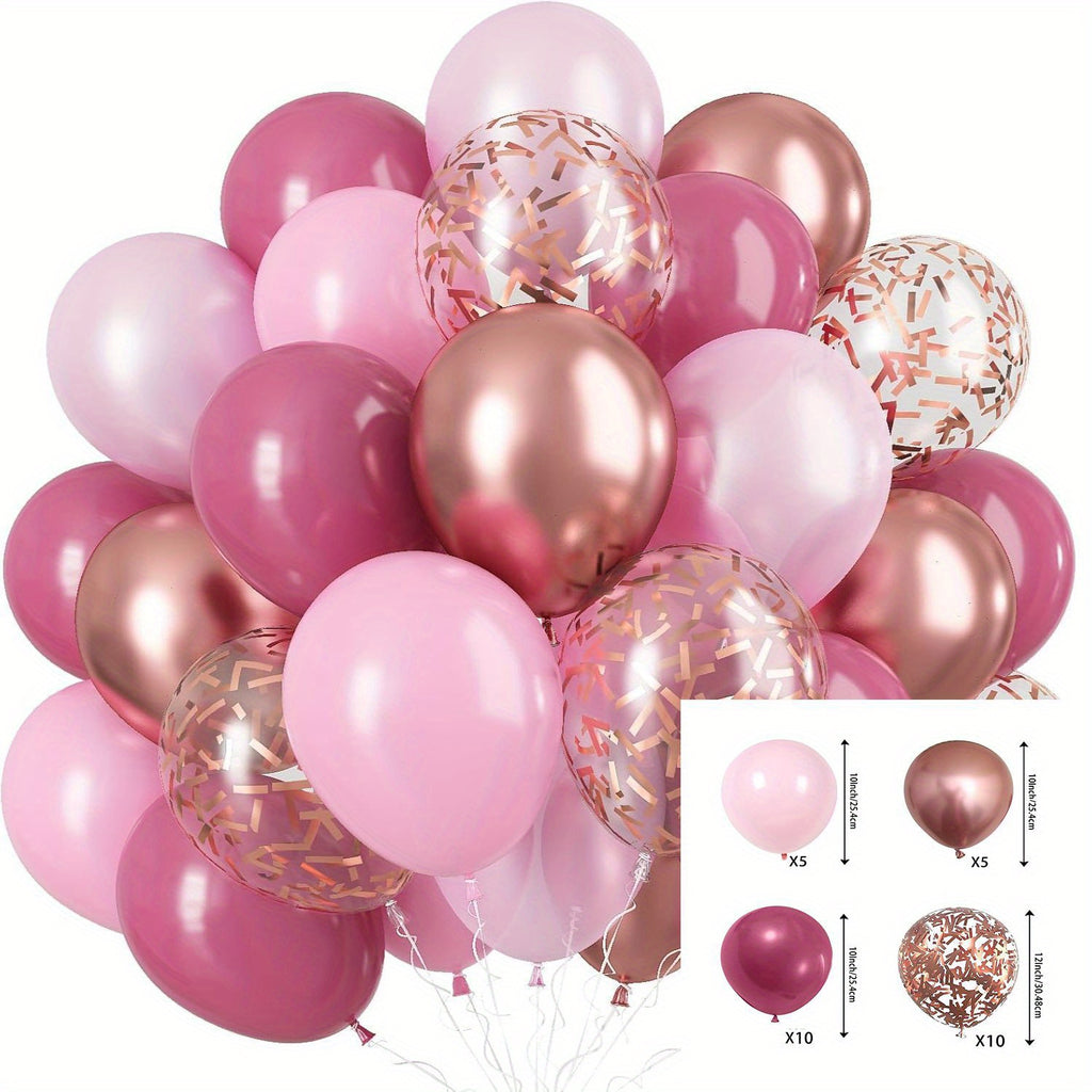 Exklusivt ballongset i Rosa (30 st)