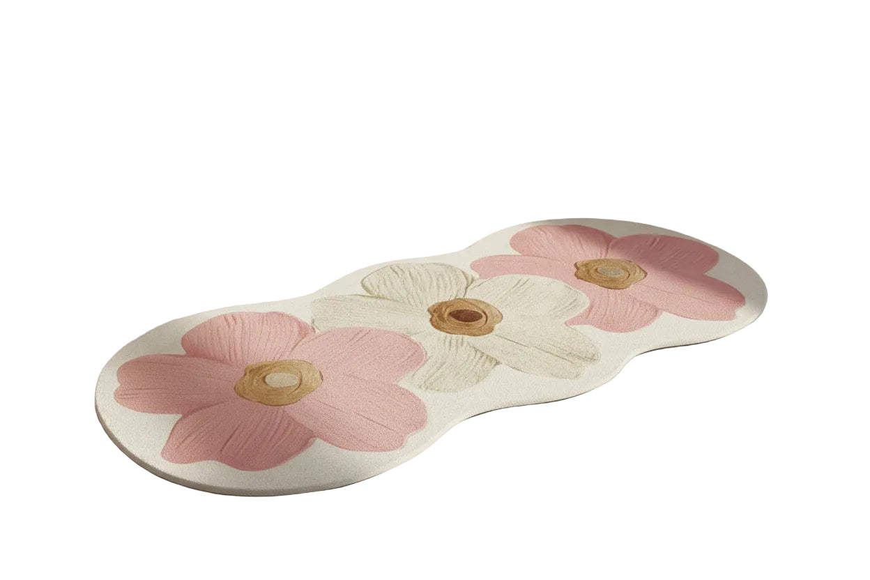 Mjuk Blommatta – I Rosa