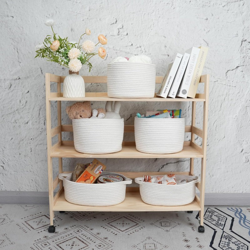 Vävd Förvaringskorg i Bomull