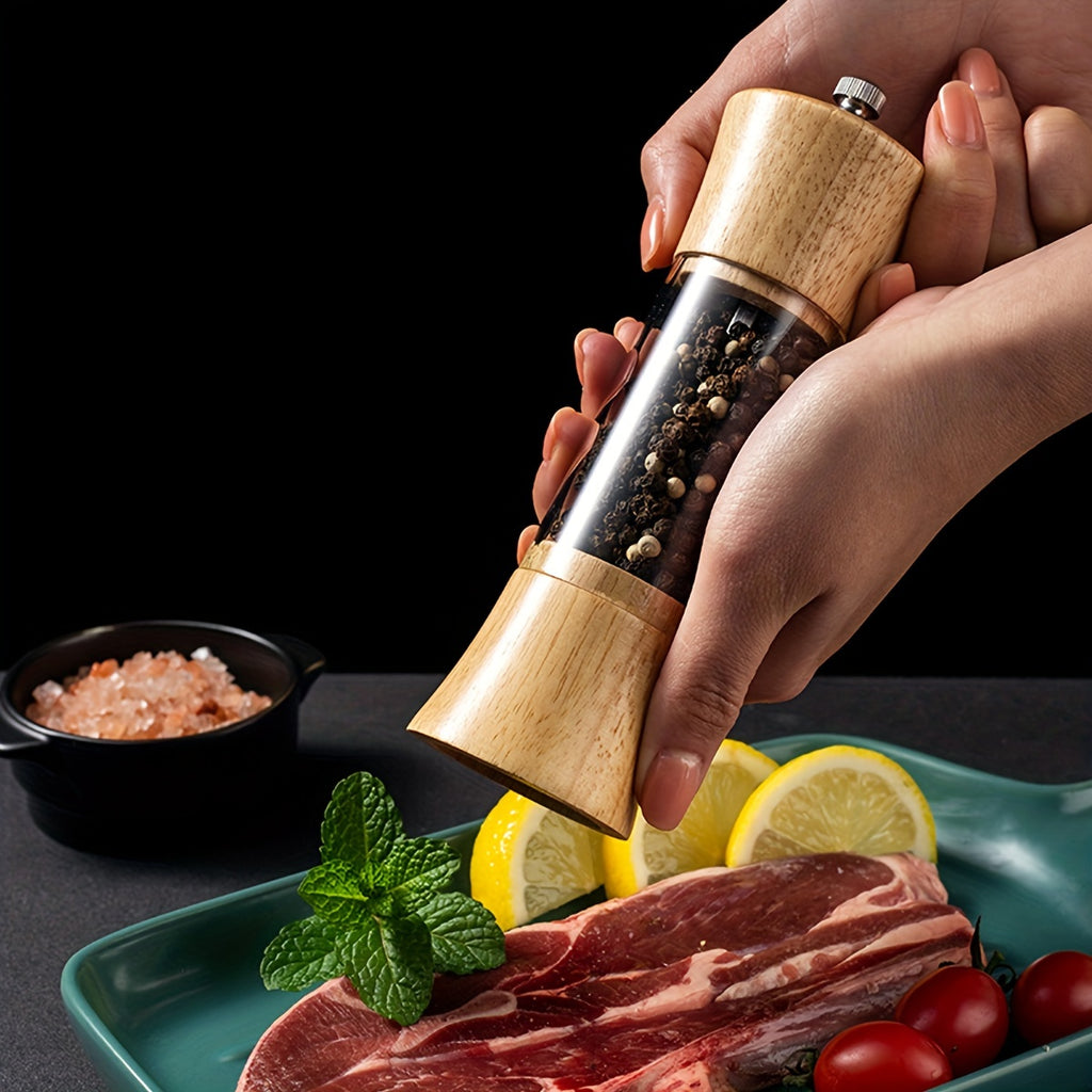 Justerbar Peppar & Saltkvarn i Trä